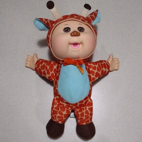 Cabbage Patch Kids Blue Ear Giraffe Onsie Doll Plush Toy Gift Collectors Rare